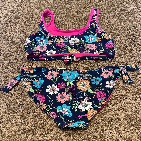 Angel Beach Floral Print Two Piece Bathing Suit - Picture 3 of 5